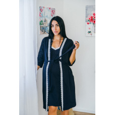 Комплект з теплим халатом Lace Blue Комплект з теплим халатом Lace Blue