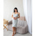 Комплект з теплим халатом Premium Gray