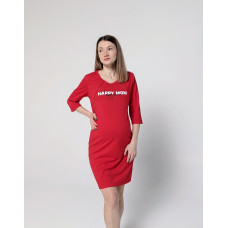 Домашня сукня для годування Happy Mom, червоний Домашня сукня для годування Happy Mom, червоний